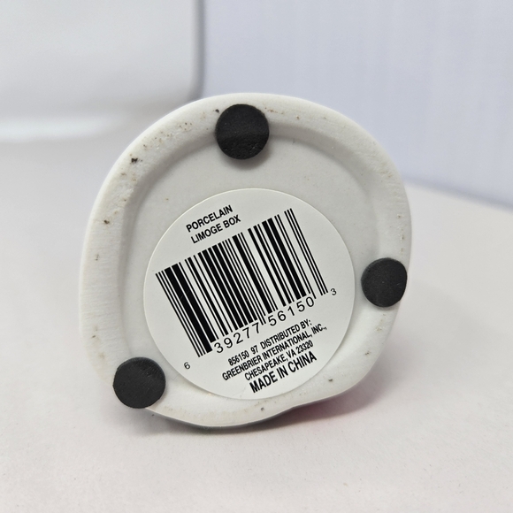 Greenbrier Porcelain Limoge Box Trinket Happy Snowman Ready For Gift Giving - Picture 6 of 9